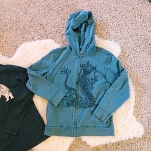 Tea Collection Big Boys size 12 Dragon Jacket
